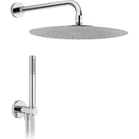 VICAR Kit SOFFIONE Doccia Tondo x Soffione Diametro 250 Braccio Lunghezza 350