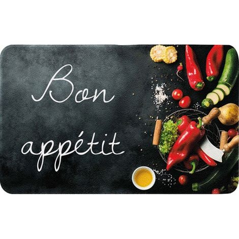 idmat Bon appétit Tappeto da Cucina Multicolore 50x80 cm
