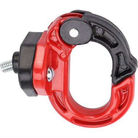 Crochet de sac de casque de bagage de cintre de griffe avant de moto en acier allié en aluminium portant la charge de 12 kg pour le Scooter électrique (rouge noir) (1/5)