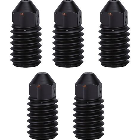 5 ugelli di ricambio da 0,4 mm per stampante 3D Bambu Lab P2S con estrusore in acciaio temprato (1/5)