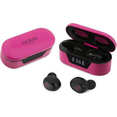Guess TWS Bluetooth-Kopfhörer Magenta Dockingstation (1/4)