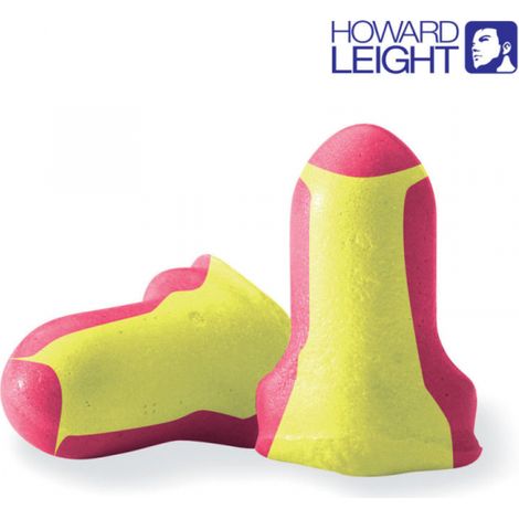 Bouchons d'oreilles à usage unique Laser Lite – Réduction sonore 30dB – Norme EPI – Mousse auto-ajustable pour confort durable – Howard Leight
