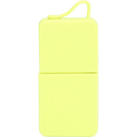 Lampe de massage facial gel silicone jaune fluo - Moule rouleau glacé pour yeux et visage - Outil beauté soin peau