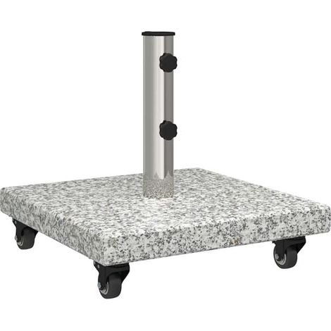 Pied de parasol carré gris granit, 30 kg (1/5)