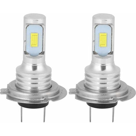 LED-Nebelscheinwerferlampen (2er-Pack), 80 W, 6000 K, universelle H7-Fassung, ultrahelles Weiß, 12–24 V + H7-LED-Lampe