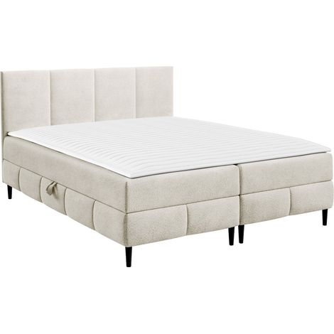 Cama continental Rivus I, Coral 15, Doble, Continental, 140x200, Tapiz, Somieres, 142x206x88cm