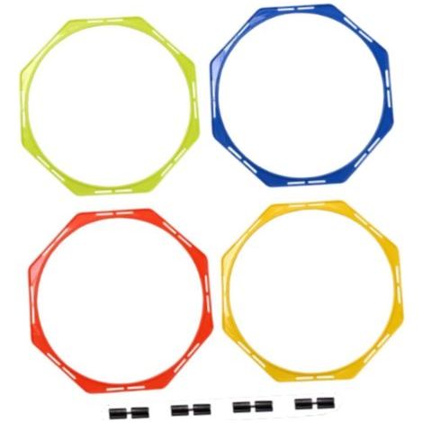 Set mit 4 Agility-Ringen für Training und Kraft, ideal für Spiele, Fußball und Gymnastik (1/5)