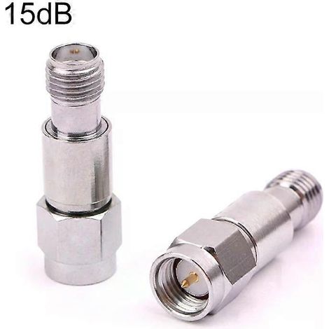 Connecteurs coaxiaux fixes SMA Atténuateur 15 dBi-DC-6 GHz par (1/5)