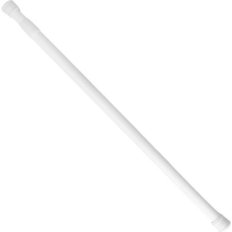 Bastone estensibile per tenda da doccia in alluminio bianco da 70 a 125 cm.