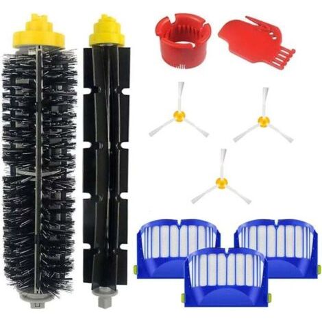 Accessoires kit pour iRobot Roomba 600 série 671 692 694 697 698 650 651 660 690 Rouleau de filtre à brosse balai Pièces de rechange (1/5)