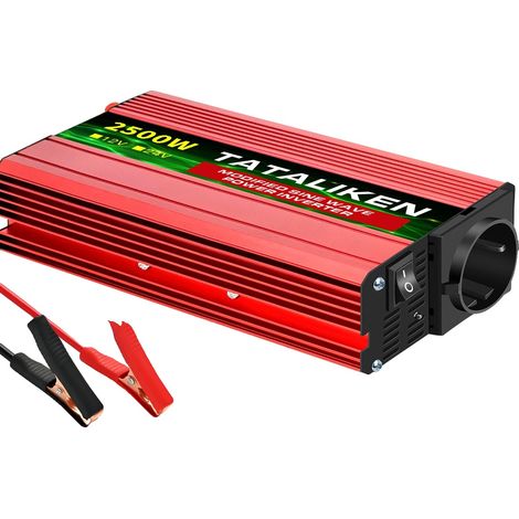 Onduleur, 12V à 220V CA, sortie de 500W à 4000W, 12V2500W50HZ UE, 220V, 12V (1/2)