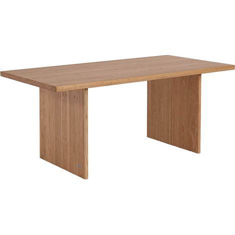 HOME DELUXE Esstisch FONTAR – Natur, Eiche geölt (180 x 90 x 11 cm)  Massiver Holztisch im modernen Design für Esszimmer & Küche  Esstisch Eiche geölt, Massivholz Esstisch, Eiche geölt Tisch, moderner
