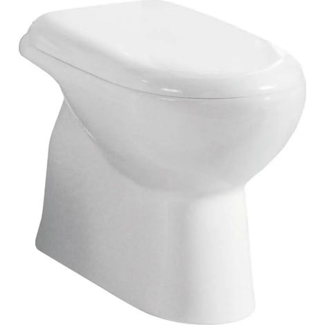 Azzurra - Vaso Scarico A Pavimento Porcellana Bianco - Serie: Diana (Senza Coprivaso) (1/4)