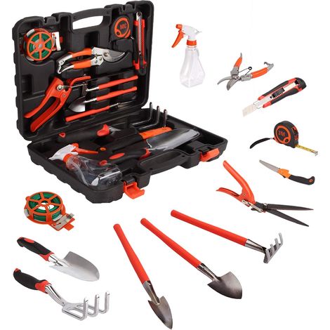 12 Pcs Outils de Jardinage en Acier Inoxydable avec Poignée Antidérapante, kit Jardinage pour Cultiver des Légumes et des Fleurs, Cadeau pour Les Parents (1/5)
