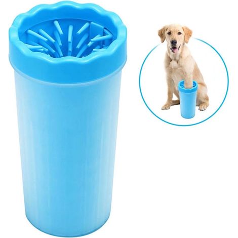 MINKUROW Pulisci Zampe Per Cani, Pulisci Zampe Portatile Spazzola Per La Pulizia Delle Zampe Del Cane Spazzola Per La Pulizia Delle Zampe Del Cane Tazza Per Lavare I Piedi Per Animali Domestici Blu (1 (1/5)