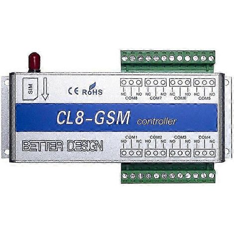 Relais de télécommande CL8-GSM pour SMS sur téléphone mobile - Prise UE simple WHBYV (1/4)