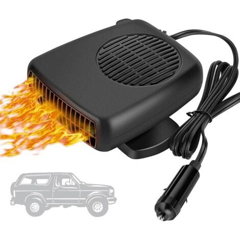 Chauffage de voiture portable 12 V, prise allume-cigare, dégivreur et désembueur, chauffage/refroidissement rapide 2 en 1, chauffage de voiture, ventilateur (1/5)