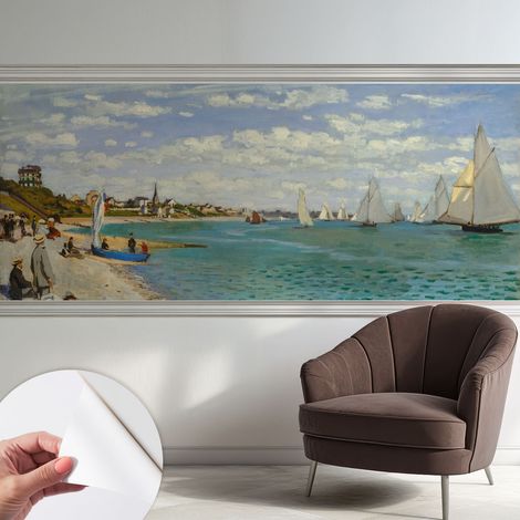 Fotomurale adesivo stickers - murali decorativo - soggiorno moderno - effetto realistico - Paesaggio costiero 250x104 cm (1/5)