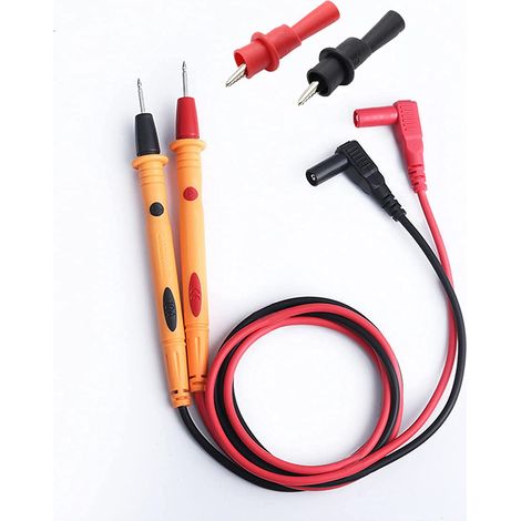 Multimeter, Präzisions-Messkabel, 1000 V, 20 A, digitales Multimeter, Klemmprüfer, Prüfspitzen, Prüfkabel, Prüfverlängerung, Multimeter-Zubehör (Multimeterkabel + 2 Krokodilklemmen) (1/4)