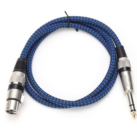 XLR-Symmetrisches Audiokabel, sauerstofffreies Kupfer, geflochtenes Nylon für Mischpult, Kondensatormikrofon (10 m 32,8 ft) (1/5)