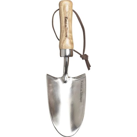 pelle pour enfants – Transplantoir en acier inoxydable pour enfants, petite pelle de jardin avec manche en frêne, longueur : 20 cm (1/4)