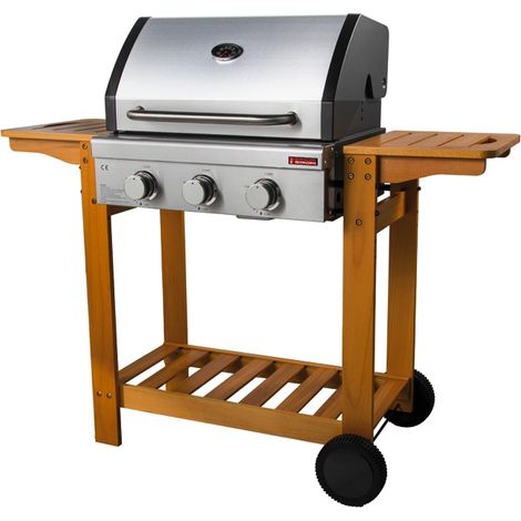 barbecue a gas sandrigarden "australia" 3 bruciatori 130x58x105 cm (1/4)