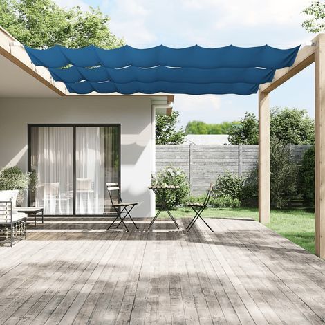 Store vertical, bleu, 60 x 420 cm, tissu Oxford (1/5)