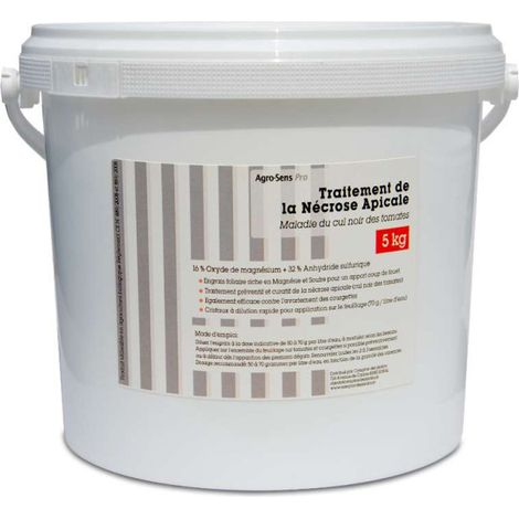 Traitement de la nécrose apicale ou cul noir des tomates - Agro Sens - Seau 5 kg (1/5)