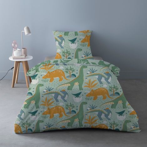 Housse de couette 140x200 Petite dino + 1 taie