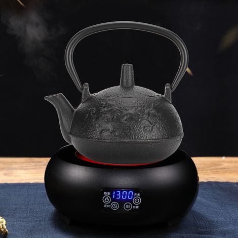 Bouilloire en fonte décorative 0,3 L, théière imitation service à thé japonais, non revêtue (1/5)