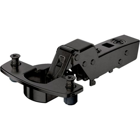 110Grad-Scharnier Sensys 8645i -4mm einliegd m vorm.Spreizmuff schwarz HETTICH