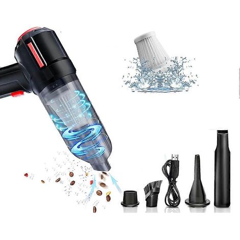 Air comprimé plumeau mini aspirateur, 6000 PA, poussière Off pour ordinateur, clavier, Laptop, voiture nettoyeur (1/5)