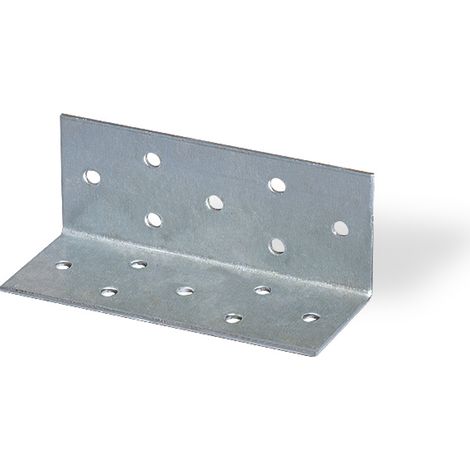Lastrina ad angolo, forata 100 x 40 x 40 mm.