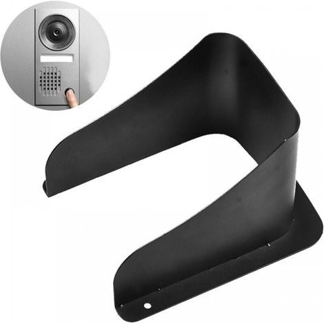 Protection contre la pluie pour sonnette de porte vidéo, protection contre les intempéries, anti-éblouissement, convient pour sonnette de porte annulaire, interphone, prise et serrure à code (1/4)