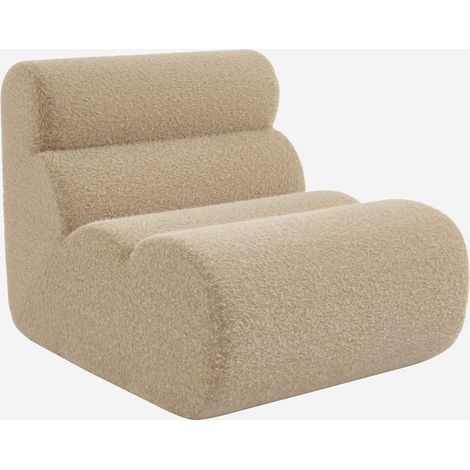 Módulo para sofá modular con tela efecto alpaca, 1 plaza (1/5)