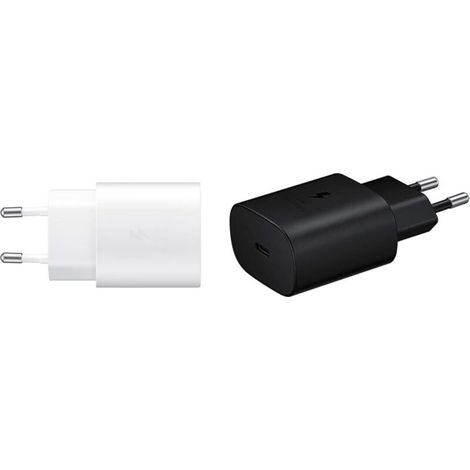 25-Watt-Schnellladegerät, weiß und schwarz, für Smartphones, Schnellladebox, praktisches Zubehör - Crezuo