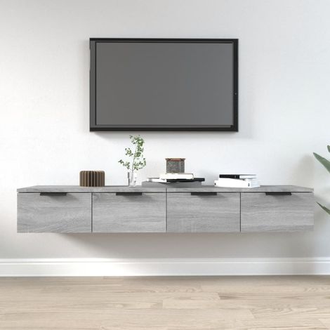 Wall Cabinets 2 pcs Grey Sonoma 68x30x20 cm Engineered Wood vidaXL (1/5)