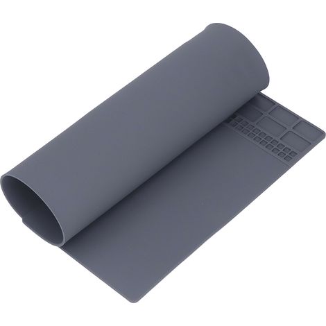 Tapis de réparation en silicone, isolant thermique, antidérapant, avec zones de rangement pour l'entretien des téléphones portables et tablettes. (1/5)