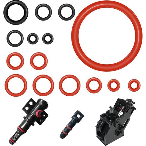 Lot de 15 joints d'étanchéité pour Latte Go Joint torique Kit de joints graisse Machine à café automatique Joint caoutchouc Pièces de rechange (1/5)