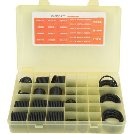 Assortiment de joints toriques de 383 pièces, Kit de joints pour système de climatisation, remplacement 4138938 pour pelle Hitachi EX