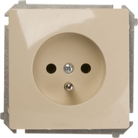 Simon Basic Einzelsteckdose mit/ohne 16A IP20 beige BMGZ1.01/12