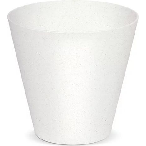 Pot de fleurs rond 7 L TUBUS eco wood, 25x25x23,3 cm, Blanc