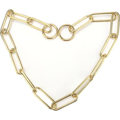 Collier Chien Chaîne, Doré Chaîne Maillon Métallique Robuste Chiot (1/5)