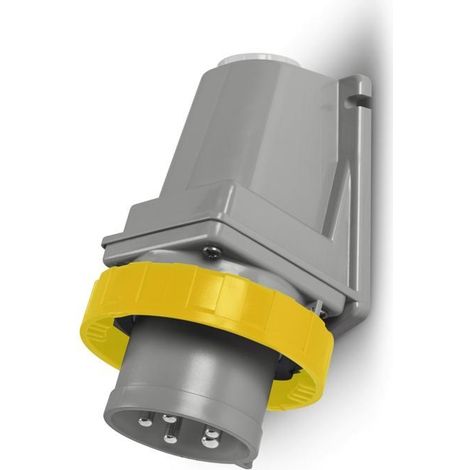 Spina parete 16a 2p+t 4h 100-130v ip66/ip67/ip69 scame optima 245.1690