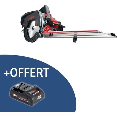 Mafell – Scie circulaire 18V avec 2 batteries 5,5Ah – Profondeur de coupe 67mm – Technologie LiHD pour autonomie prolongée – Coffret de transport inclus (1/5)