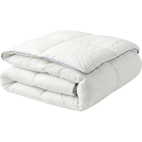 Light Warm Duvet White Duck Feathers and Down 150 x 200 cm 6 TOG Luxury Natural Fill Spring Summer KRIVAN