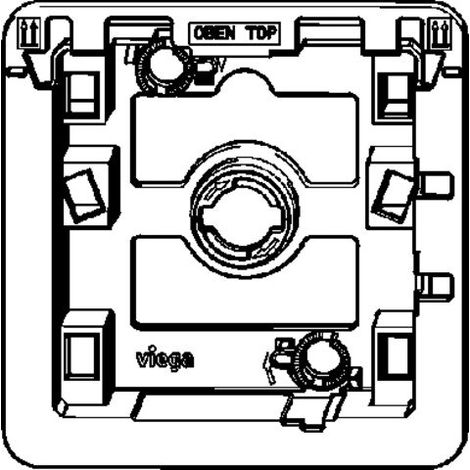 VIEGA 786397 Cadre de base pour urinoir (1/2)
