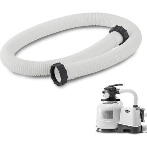 Tuyau de Piscine 38 mm. 150cm Tuyau de Rechange pour Piscine. Flexible pour Pompe de Piscine et Aspirateur. pour Pompe de Filtration pour Intex (1/4)