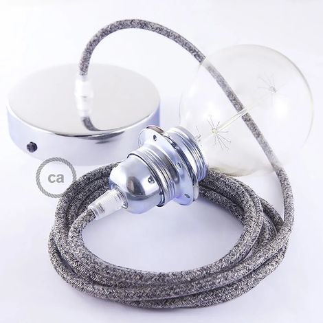 Lámpara colgante creative cables rs81 cable lino cobre 50 cm (1/3)