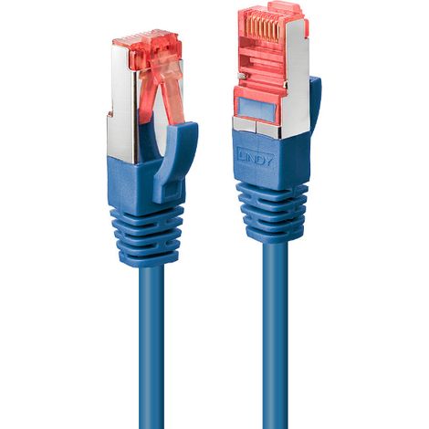 LINDY 47719 RJ45 Patchkabel CAT 6 S/FTP 2.00 m Blau mit Rastnasenschutz 1 St.